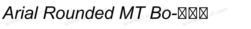 Arial Rounded MT Bo字体转换 Arial Rounded MT Bo字体转换
